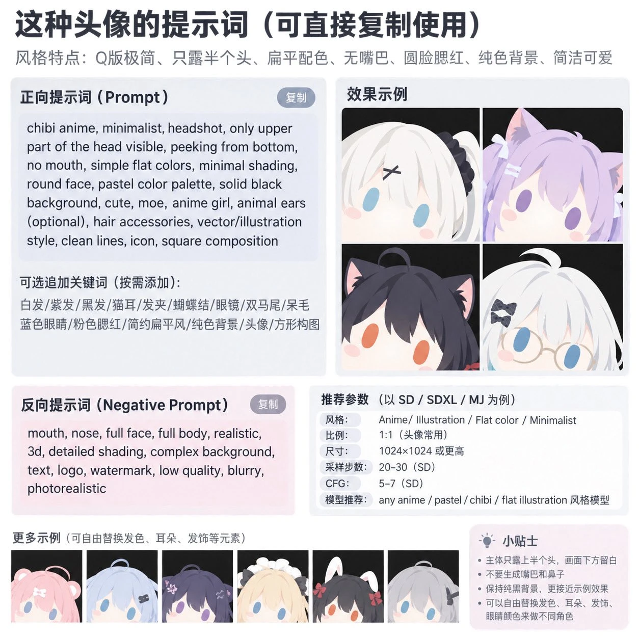 Q 版探头萌系头像/图标AI生成教程
