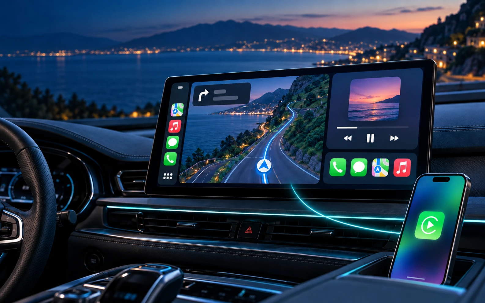 不花一分钱DiPlay让你的安卓车机直连CarPlay。附下载地址和使用教程